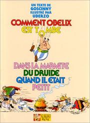 Front cover of Comment Obélix est tombé dans la marmite du druide quand il était petit by René Goscinny