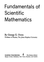 Front cover of Fundamentals of scientific mathematics by George E. Owen