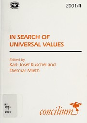 Cover of In search of universal values by Karl-Josef Kuschel