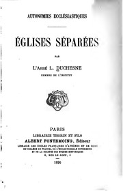 Cover of Églises séparées by Louis Duchesne