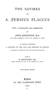 Cover of The satires of A. Persius Flaccus by Aulus Persius Flaccus