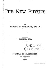 Cover of The new physics by Albert C. Crehore