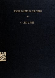 Front cover of Joseph Conrad in the Congo by G. Jean-Aubry
