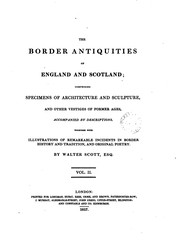 Front cover of The border antiquities of England and Scotland by Sir Walter Scott