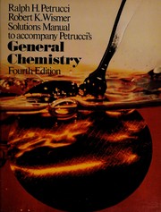 Cover of Solutions manual to accompany Petrucci's General chemistry by Ralph H. Petrucci