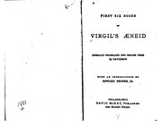 Front cover of First Six Books of Virgil's Æneid by Publius Vergilius Maro