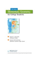 Cover of Elementary geometry for college students by Daniel C. Alexander