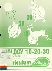 Front cover of Biology 10-20-30 by Alberta. Curriculum Branch