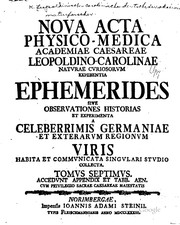 Front cover of Nova acta Leopoldina by Kaiserlich Leopoldinisch-Carolinische Deutsche Akademie der Naturforscher