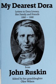 Cover of My dearest Dora by John Ruskin