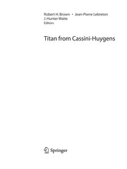 Front cover of Titan from Cassini-Huygens by R. Hanbury Brown
