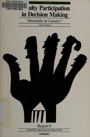Cover of Faculty participation in decision making by Carol Everly Floyd