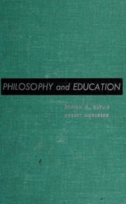 Front cover of Philosophy and education by Adrian M. Dupuis
