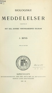 Front cover of Biologiske meddelelser by Danske videnskabernes selskab, Copenhagen