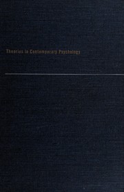 Front cover of Psychological theory by Melvin Herman Marx