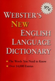 Cover of Webster's New English Language Dictionary by Unknown