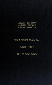 Front cover of Transylvania and the Rumanians by Alain Du Nay