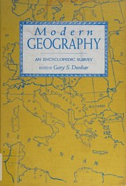 Cover of Modern geography by Gary S. Dunbar