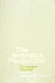 Cover of The biological perspective by Watson M. Laetsch