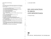 Front cover of Sin and sanction in Israel and Mesopotamia by K. van der Toorn