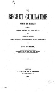 Front cover of Li regret Guillaume, comte de Hainaut by Jean de La Mote