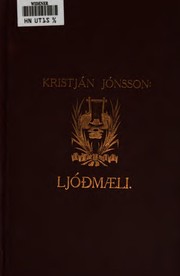 Cover of Ljóðmæli by Kristján Jónsson