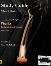 Front cover of Study guide to accompany Paul A. Tipler Physics for scientists and engineers, third edition by Gene Mosca