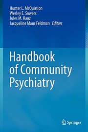 Front cover of Handbook of Community Psychiatry by Hunter L. McQuistion
