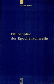 Front cover of Philosophie der Epochenschwelle by Peter F. Seele