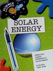 Front cover of Solar Energy by Christine Taylor-Butler