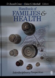Cover of Handbook of families and health by D. Russell Crane
