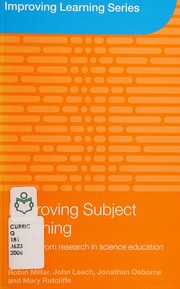 Cover of Improving subject teaching by Robin Millar
