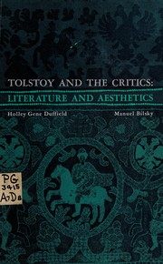 Front cover of Tolstoy and the critics by Holley Gene Duffield