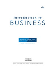 Front cover of Introduction to business by Jeff Madura