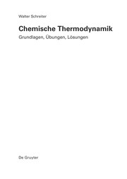 Cover of Chemische Thermodynamik by Walter Schreiter