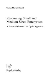 Front cover of Resourcing small and medium sized enterprises by Ciarán Mac an Bhaird
