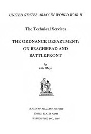 Front cover of The Ordnance Department by Lida Mayo