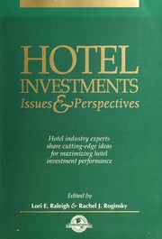 Front cover of Hotel Investments by Lori E. Raleigh