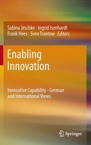 Cover of Enabling Innovation by Sabina Jeschke