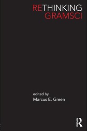 Cover of Rethinking Gramsci by Marcus E. Green