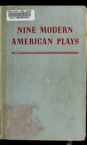 Cover of Nine modern American plays by Barrett Harper Clark