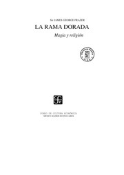 Front cover of La Rama Dorada by James George Frazer