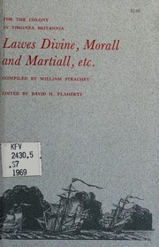 Cover of For the colony in Virginea Britannia by William Strachey