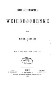Cover of Griechische Weihgeschenke by Emil Reisch