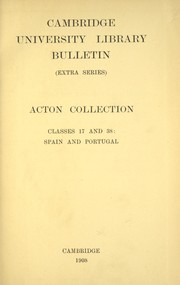 Cover of Acton collection by Cambridge University Library.