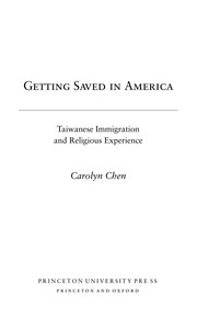 Cover of Getting saved in America by Carolyn Chen