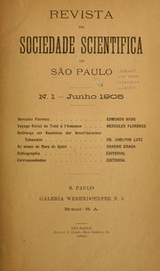 Front cover of Revista da Sociedade Scientifica de São Paulo by Sociedade Scientifica de São Paulo