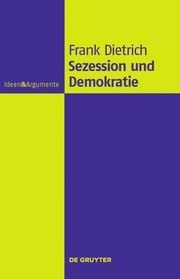 Front cover of Sezession und Demokratie by Frank Dietrich
