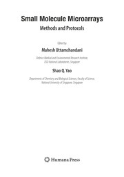Cover of Small molecule microarrays by Mahesh Uttamchandani