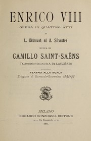 Front cover of Enrico VIII by Camille Saint-Saens